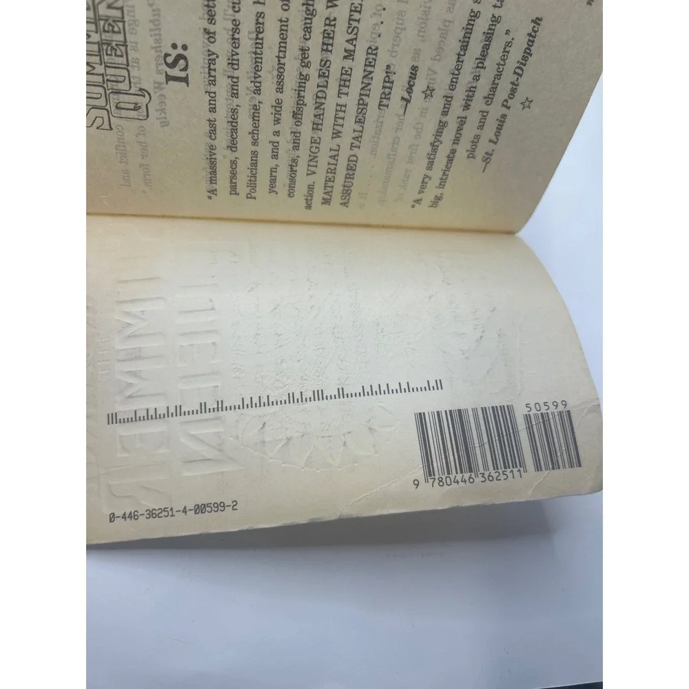 The Summer Queen Joan D‎ Vinge Science Fiction Paperback Book